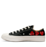 CDG Converse Multi Red Heart Low Top (Black)