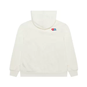 CDG Cream Color Zipper Hoodie