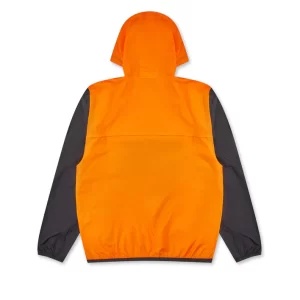 CDG K Way Half Zip Jacket Orange Black