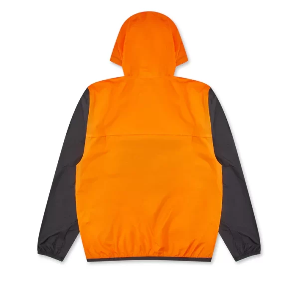 CDG K Way Half Zip Jacket Orange Black