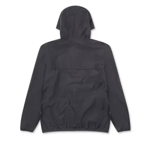 CDG K Way Zip Jacket Beige Black