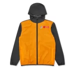 CDG K Way Zip Jacket Orange Black