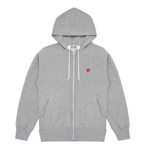 PLAY SMALL EMBLEM ZIP HOODIE