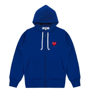 CDG Single Heart Zip Hoodie