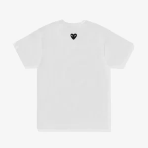 Unisex Reverse Black Heart T Shirt