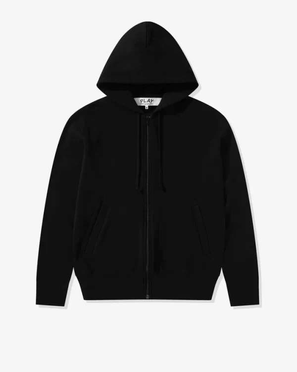 CDG Unisex Reverse Black Heart Zip Hoodie