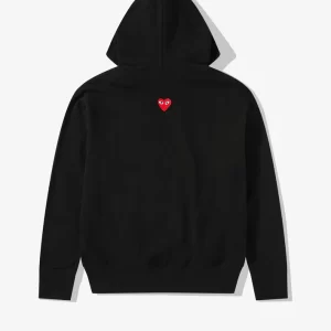 CDG Black Color Zipper Hoodie