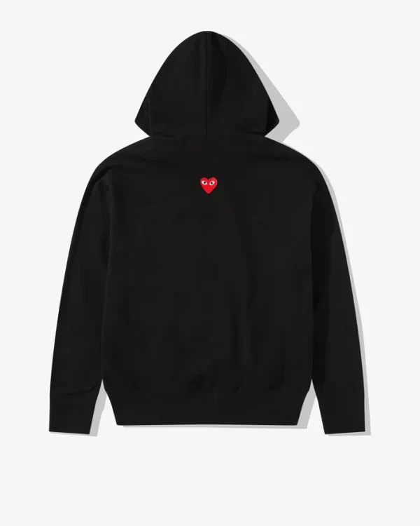 CDG Black Color Zipper Hoodie