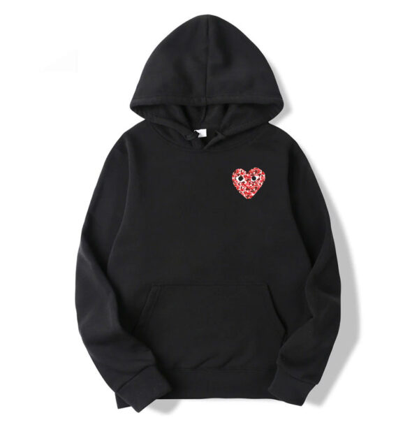 CDG Camo heart Small Logo Hoodie